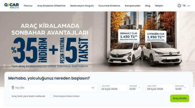 Türkiye Genelinde Araç Kiralama Havalimanı Hizmeti