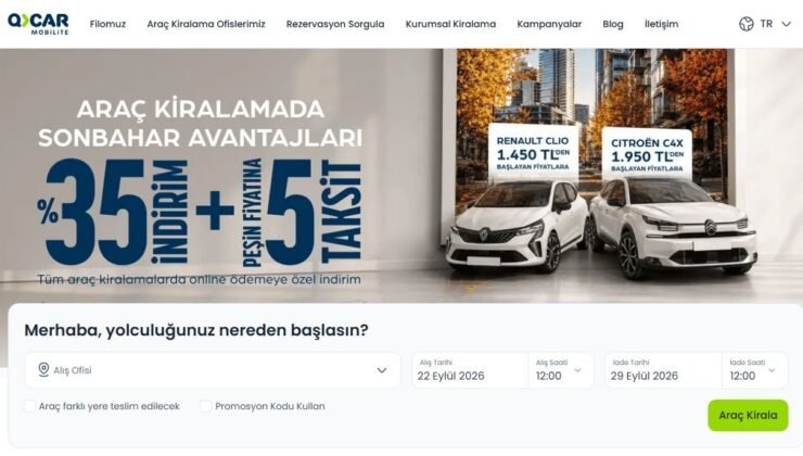 Türkiye Genelinde Araç Kiralama Havalimanı Hizmeti