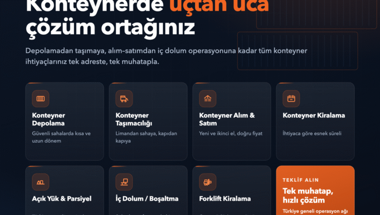 Trakya’nın konteyner kapısı Çatalca’da: Çelikor, 100 bin metrekarelik sahasıyla bölge ihracatçısına depo oluyor