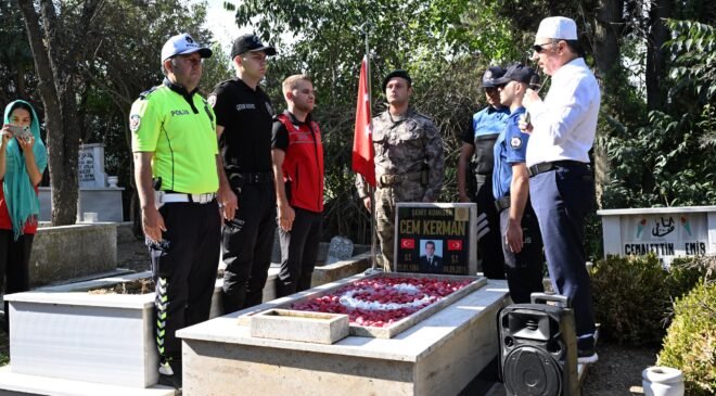 Şehit komiser Kerman dualarla anıldı