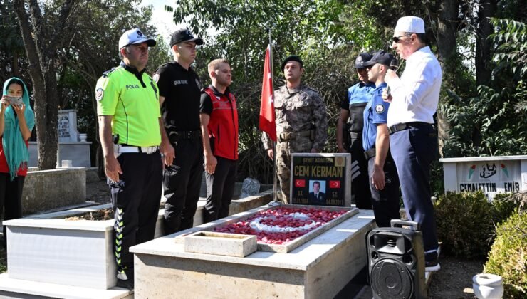 Şehit komiser Kerman dualarla anıldı