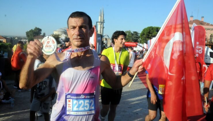 Maratonda 50’lik birinci!