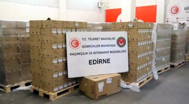 TIR’da binlerce kaçak serum ve infüzyon seti!