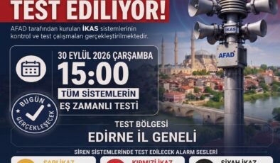 İkaz, alarm ve siren sistemleri test edilecek