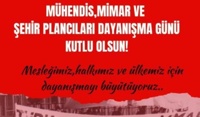 TMMOB Edirne İKK’dan dayanışma çağrısı