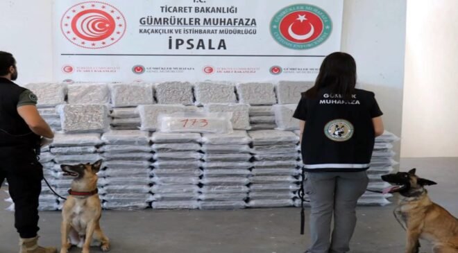 Karavanda 387 kilo uyuşturucu!