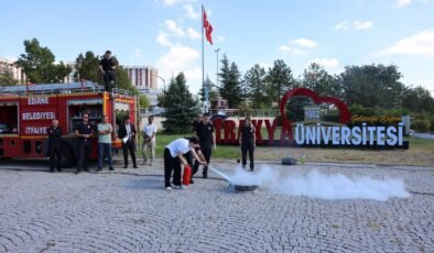 TÜ’de ‘afet farkındalık ve yangın’ eğitimi