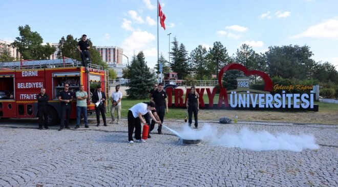 TÜ’de ‘afet farkındalık ve yangın’ eğitimi