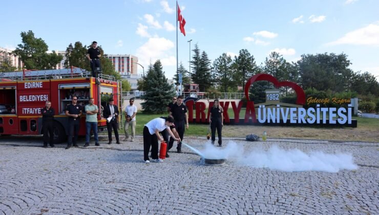 TÜ’de ‘afet farkındalık ve yangın’ eğitimi