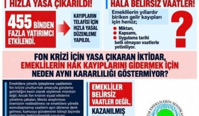Emekliden iktidara sorular!
