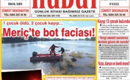 16 Ekim 2026 Cuma Hudut Gazetesi