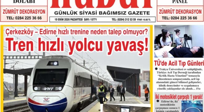 19 Ekim 2026 Pazartesi Hudut Gazetesi