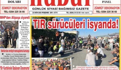 22 Ekim 2026 Perşembe Hudut Gazetesi