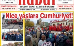 29 Ekim 2026 Perşembe Hudut Gazetesi