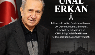 Vali Ünal Erkan vefat etti