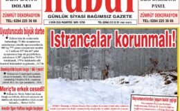 5 Ekim 2026 Pazartesi Hudut Gazetesi