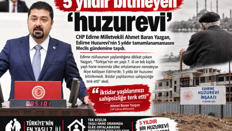 5 yıldır bitmeyen ‘huzurevi’