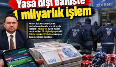 Yasa dışı bahiste 1 milyarlık işlem