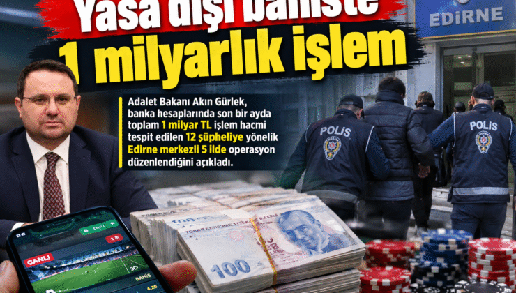 Yasa dışı bahiste 1 milyarlık işlem