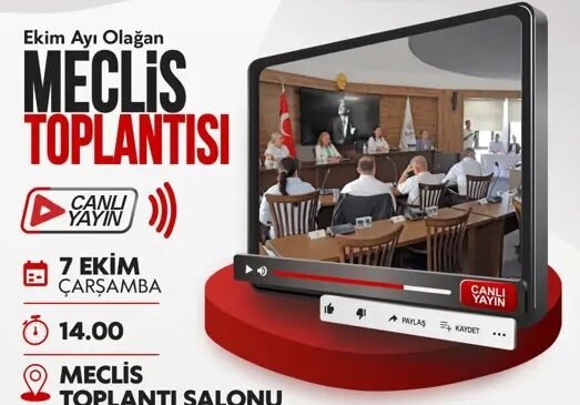 Belediye Meclisi 7 Ekim’de