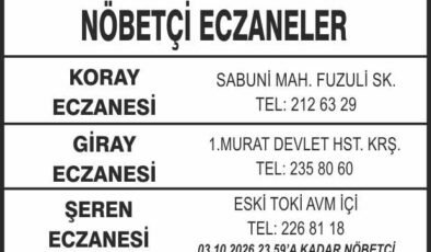 Nöbetçi Eczaneler