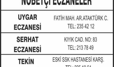 Nöbetçi Eczaneler