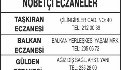 Nöbetçi Eczaneler