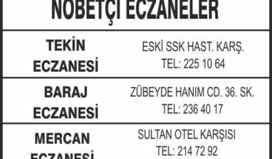 Nöbetçi Eczaneler
