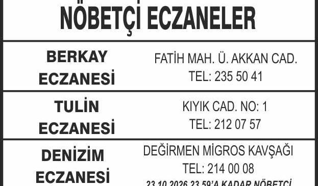 Nöbetçi Eczaneler