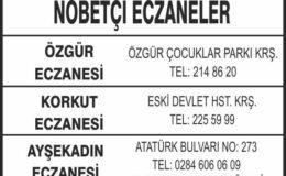 Nöbetçi Eczaneler