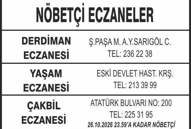 Nöbetçi Eczaneler