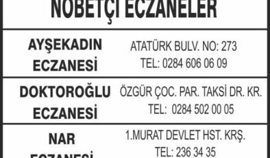 Nöbetçi Eczaneler