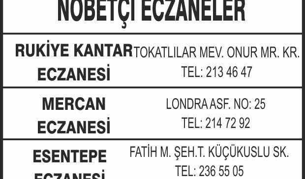 Nöbetçi Eczaneler