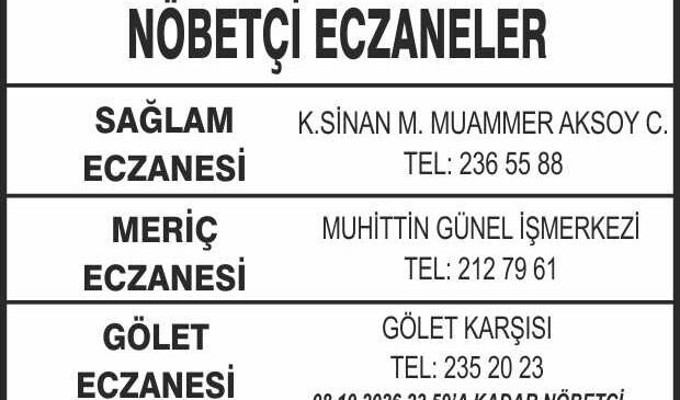 Nöbetçi Eczaneler
