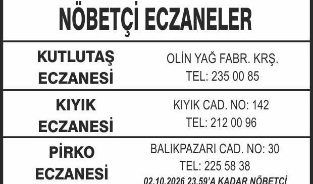 Nöbetçi Eczaneler