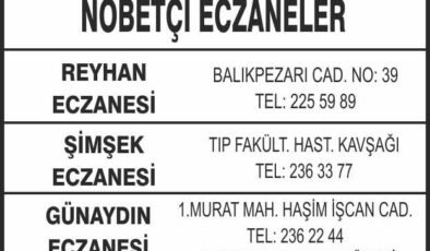 Nöbetçi Eczaneler