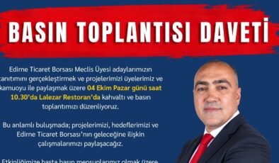 ETB Başkan adayı Kurban’dan davet