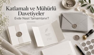 Katlamalı ve Mühürlü Davetiyeler Evde Nasıl Tamamlanır?