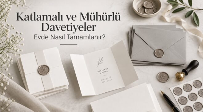 Katlamalı ve Mühürlü Davetiyeler Evde Nasıl Tamamlanır?