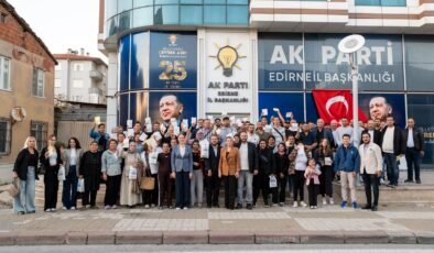 AK Parti Edirne’de 120 yeni rozet