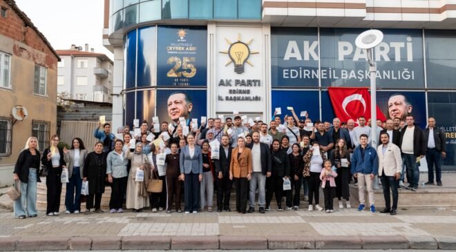AK Parti Edirne’de 120 yeni rozet