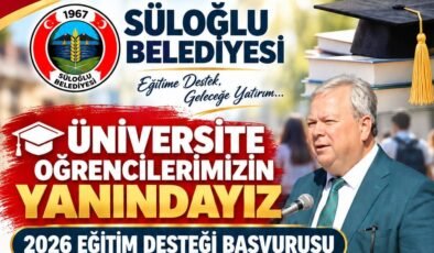 Süloğlu Belediyesi’nden Eğitim Desteği