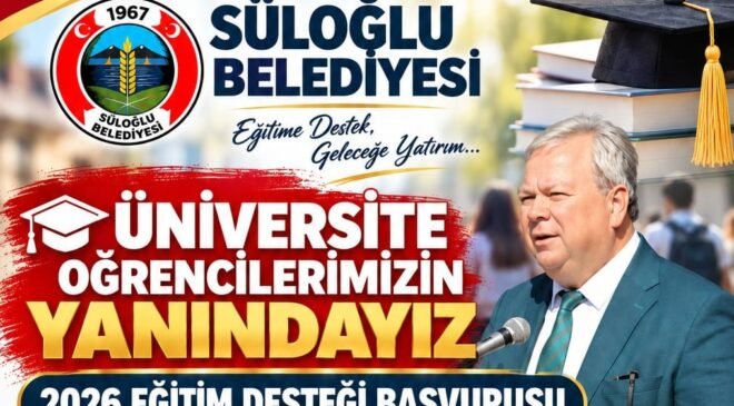 Süloğlu Belediyesi’nden Eğitim Desteği