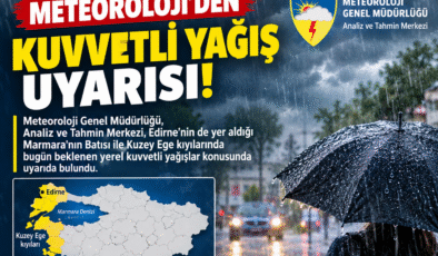 Kuvvetli yağış uyarısı