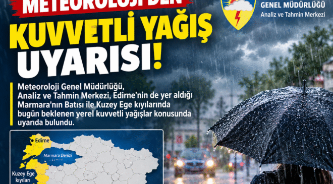 Kuvvetli yağış uyarısı