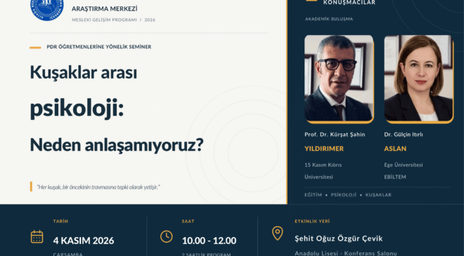 Aliağa’da PDR Öğretmenleri Akademisyenlerle Buluşuyor