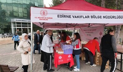 Vakıflar’dan simit ve meyve suyu